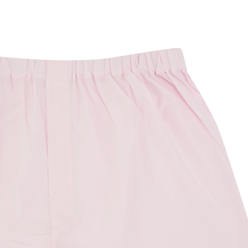 Plain Pink Cotton Boxer Shorts