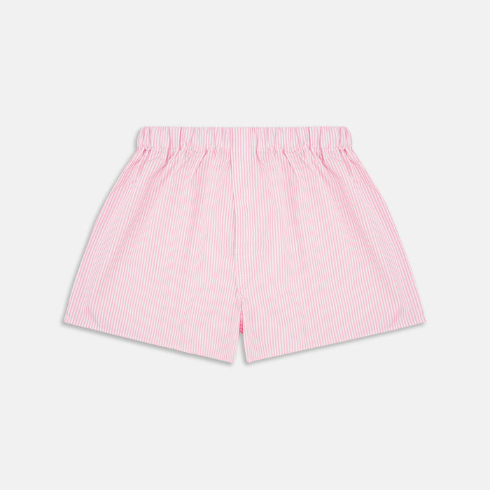 Pink Bengal Stripe Cotton Boxer Shorts