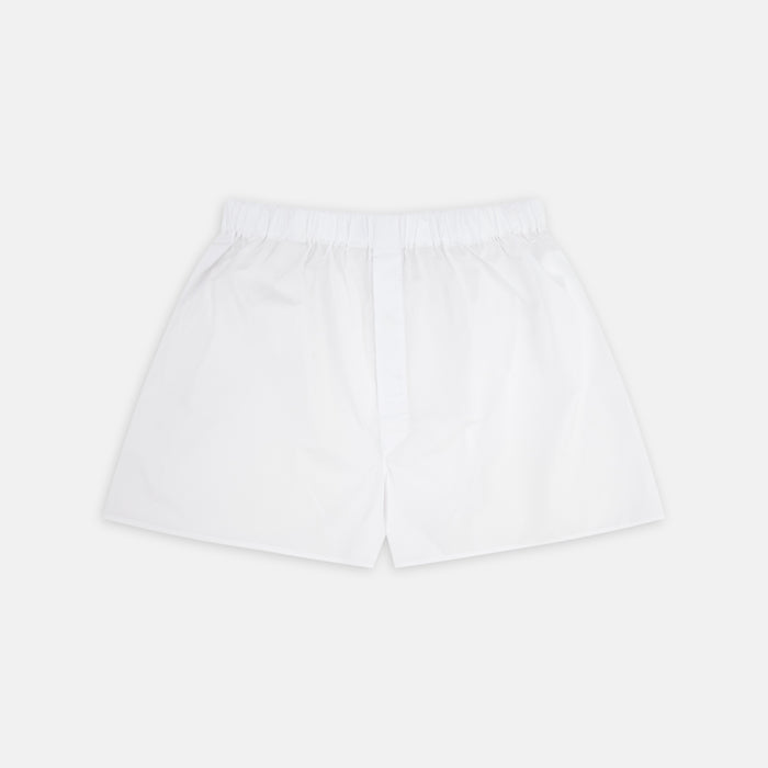 White Two-Fold 200 Cotton Boxer Shorts