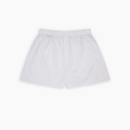White Sea Island Quality Cotton Twill Boxer Shorts Image 2