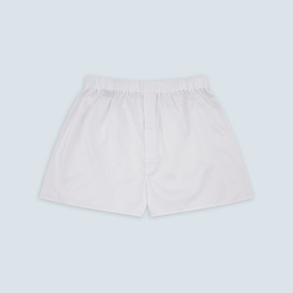 White Sea Island Quality Cotton Twill Boxer Shorts