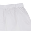 View 2 of product Turnbull & Asser White Sea Island Quality Cotton Twill Boxer Shorts feature an elastic waistband and are photographed laid flat on a light blue background for a luxurious touch.