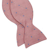 Pink Flower Mosaic Silk Bow Tie