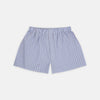 Sky Blue and Red Pin Check Cotton Boxer Shorts