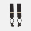 Black Herringbone Adjustable Silk Braces