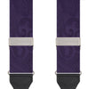 Purple Paisley Adjustable Silk Braces