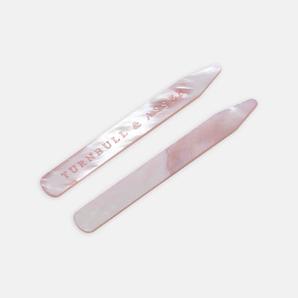 Pink Mother-of-Pearl Collar Stays