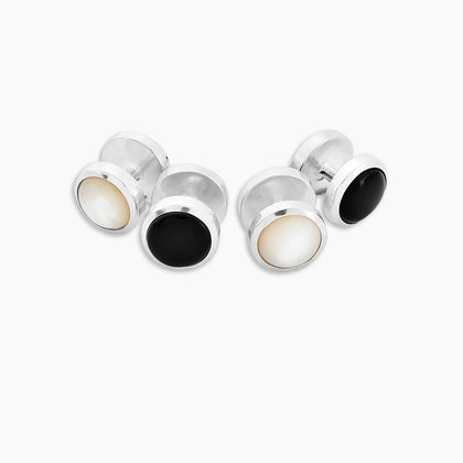 Reversible Sterling Silver Dress Studs Image 2