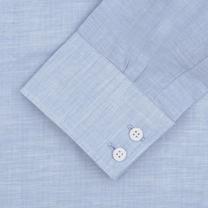 Esquire Edit Tailored Fit Light Blue Shirt with Kent Collar and 2-Button Cuffs Image 2