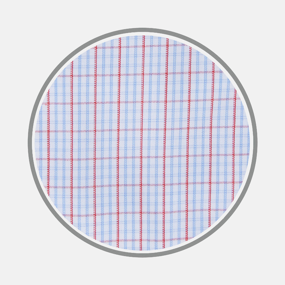 Red and Blue Supraluxe Check Cotton Fabric