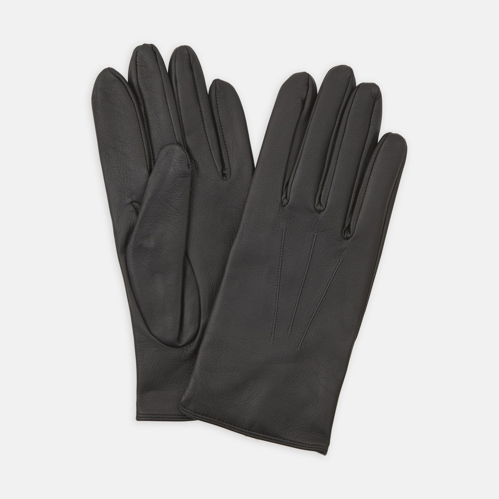 Berkeley Black Leather Gloves | Turnbull & Asser