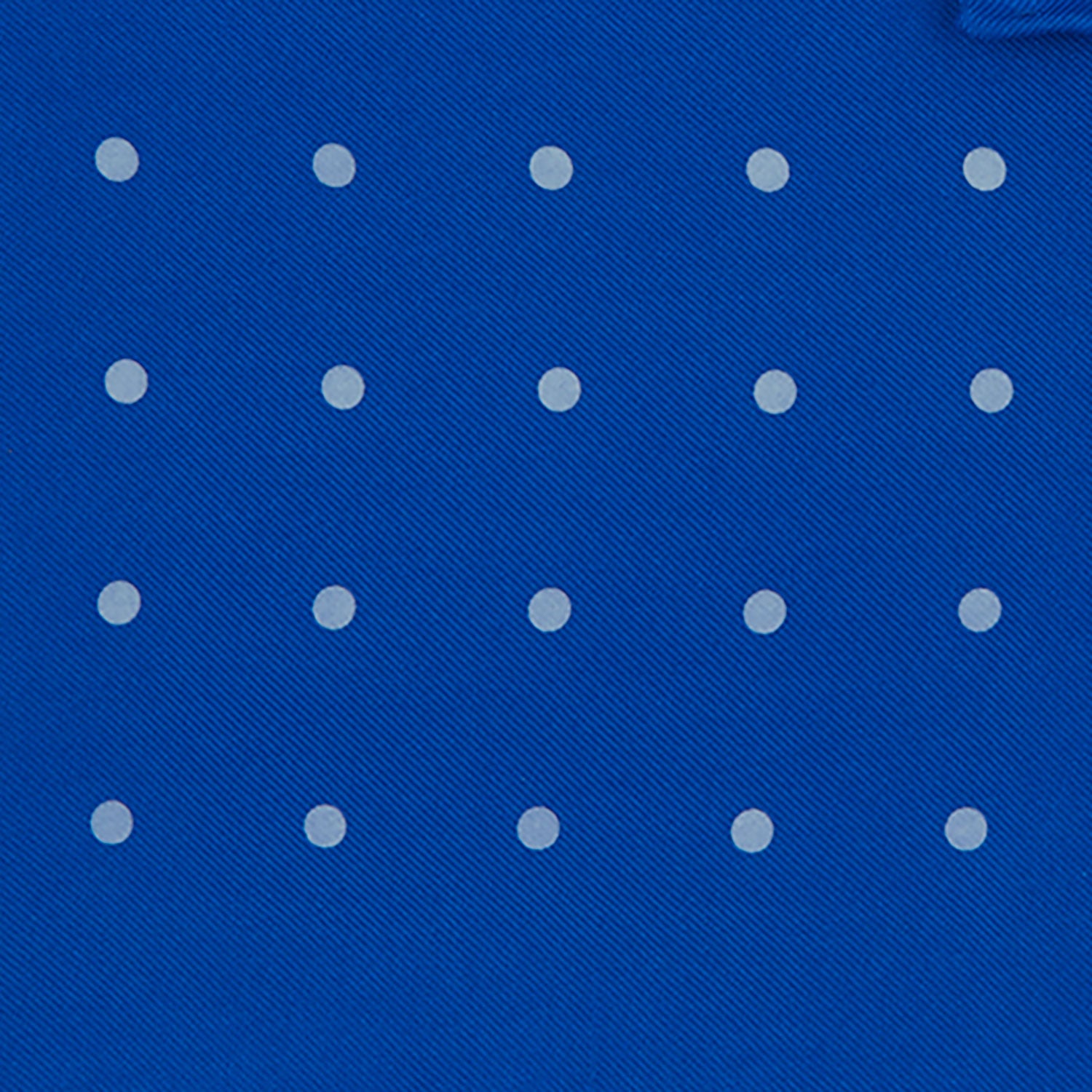 Royal Blue Spot Silk Pocket Square