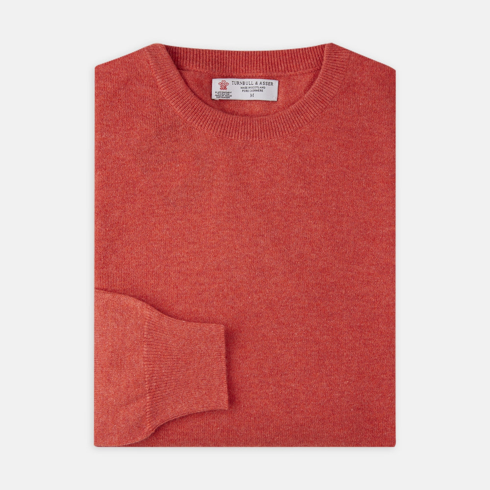 Crimson Fine Cashmere Crew Neck Jumper