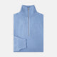Sky Blue Half-Zip Cashmere Jumper