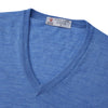 Sky Blue Fine Merino V-Neck Jumper