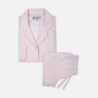 Ladies' Pink Cotton-Cashmere Pyjama Set