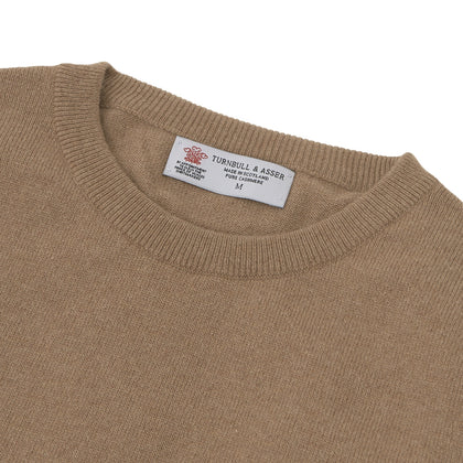 Natural Crew Neck Cashmere Jumper Image 3
