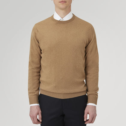 Natural Crew Neck Cashmere Jumper