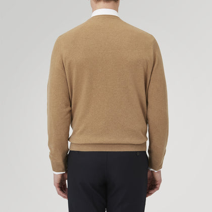 Natural Crew Neck Cashmere Jumper Image 2