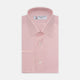 Pink Superfine Oxford Cotton Shirt with T&A Collar and Double Cuffs