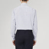 Blue and Yellow CrossCheck Shirt with T&A Collar and 3-Button Cuffs