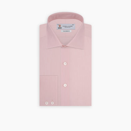Dark Blue End-On-End Shirt with T&A Collar and 3-Button Cuffs Image 2