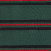 Forest Green, Black and Red Stripe Cotton Mix Short Socks