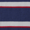 Navy, Red and White Stripe Cotton Mix Short Socks
