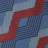 Blue and Red Zig Zag Silk Tie