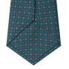 Turquoise and Pink Miniature Repeat Silk Tie