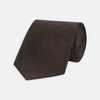 Navy and Brown Houndstooth Silk Tie