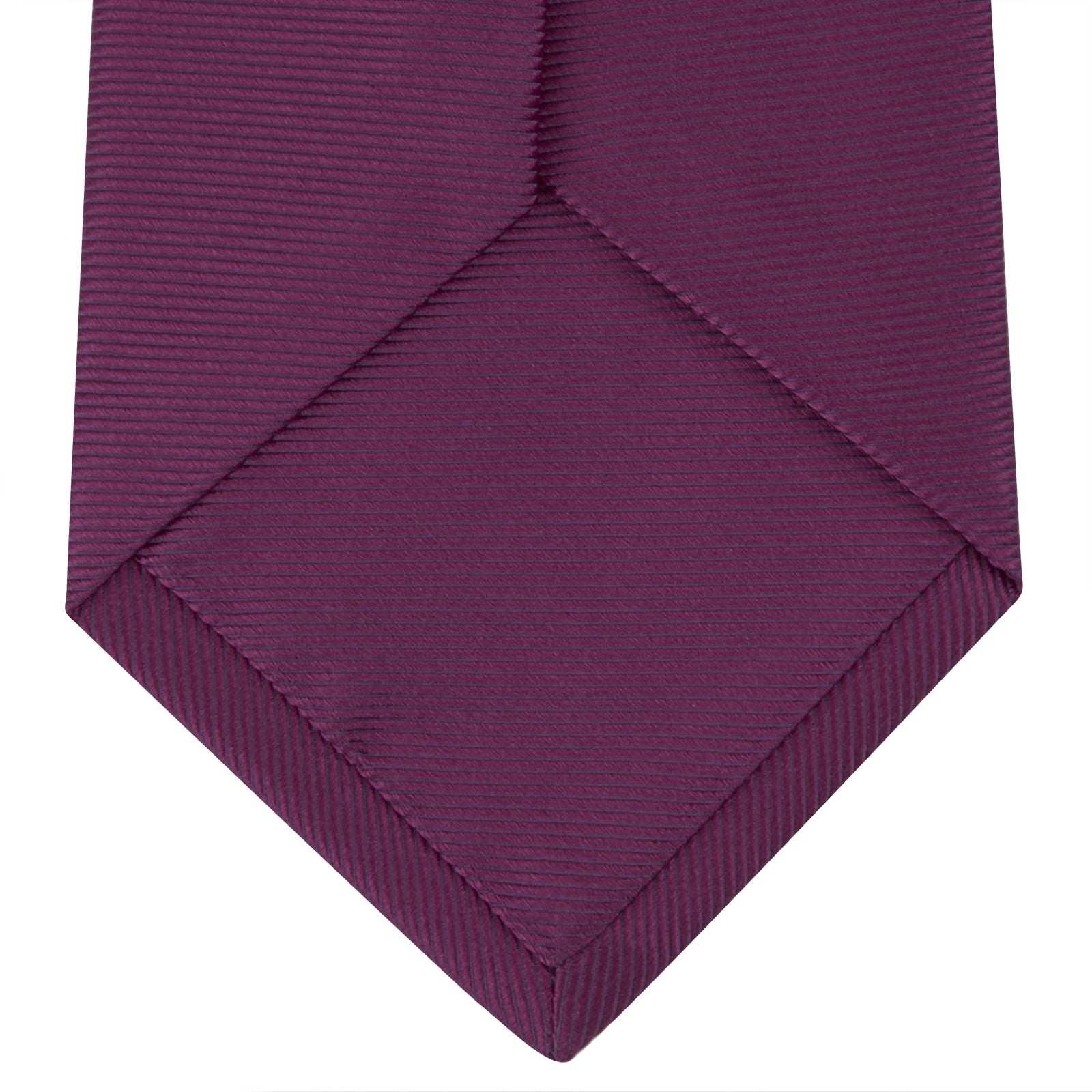 Dark Pink Horizontal Twill Silk Tie