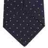 Navy and Gold Spot Lace Silk Tie