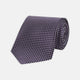 Plum and White Diamond Silk Tie