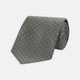 Grey Floral Spot Silk Tie