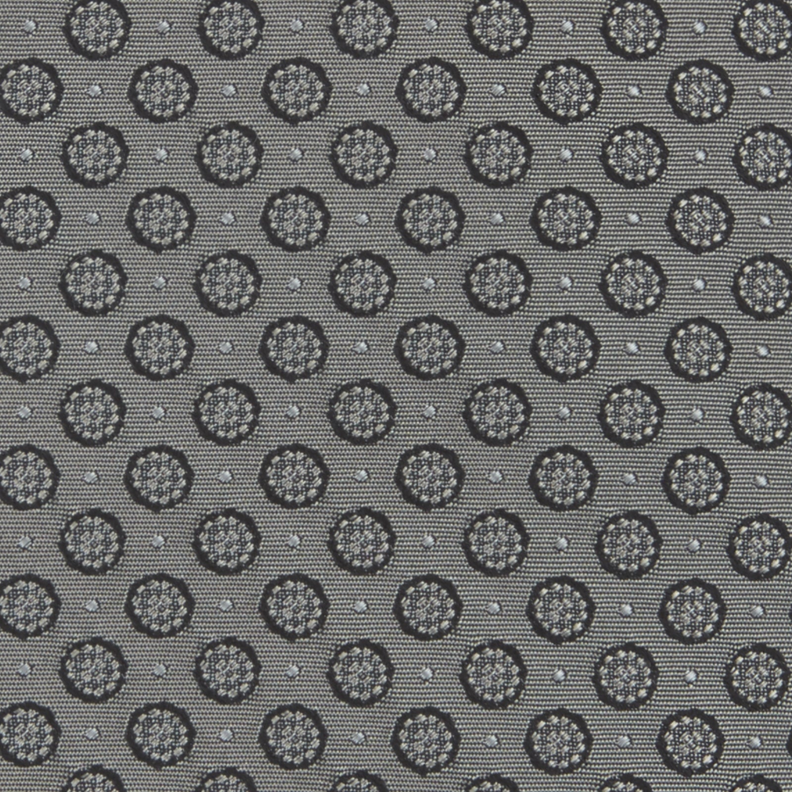 Image 3 of product Grey Floral Spot Silk Tie