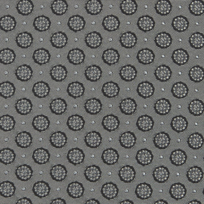 Grey Floral Spot Silk Tie Image 2