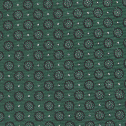 Green Floral Spot Silk Tie Image 2