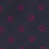 Navy and Dark Pink Emblem Spot Silk Tie