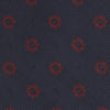 Navy and Burgundy Emblem Spot Silk Tie