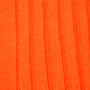 View 2 of product Turnbull & Asser Orange Long Cotton Sock, featuring a ribbed texture and luxury men’s style, is shown as a single knee-high sock against a plain white background.