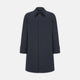 Navy Cotton Car Coat