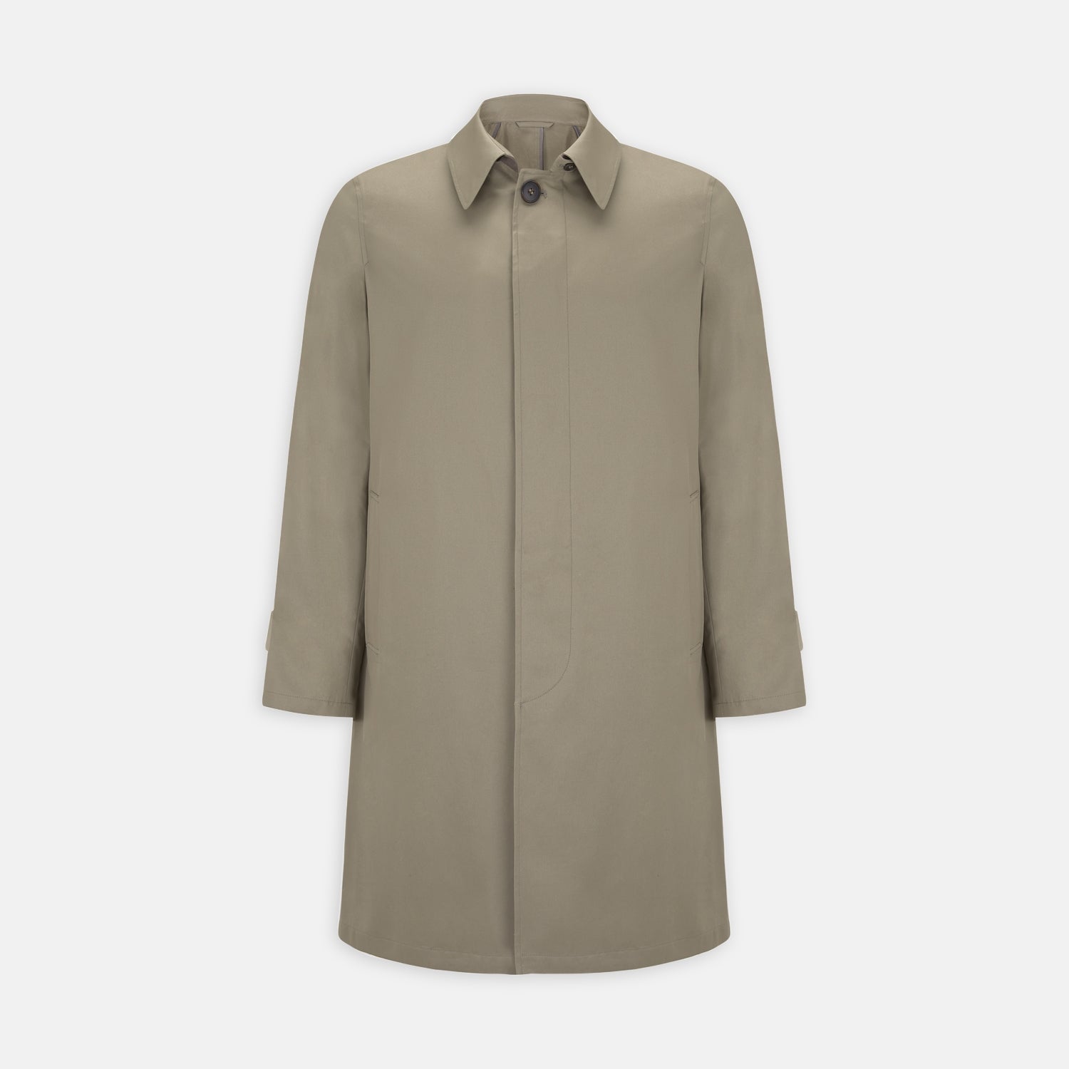 Traditional Khaki Cotton Car Coat