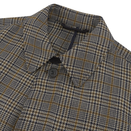 Checked Wool Car Coat Image 2