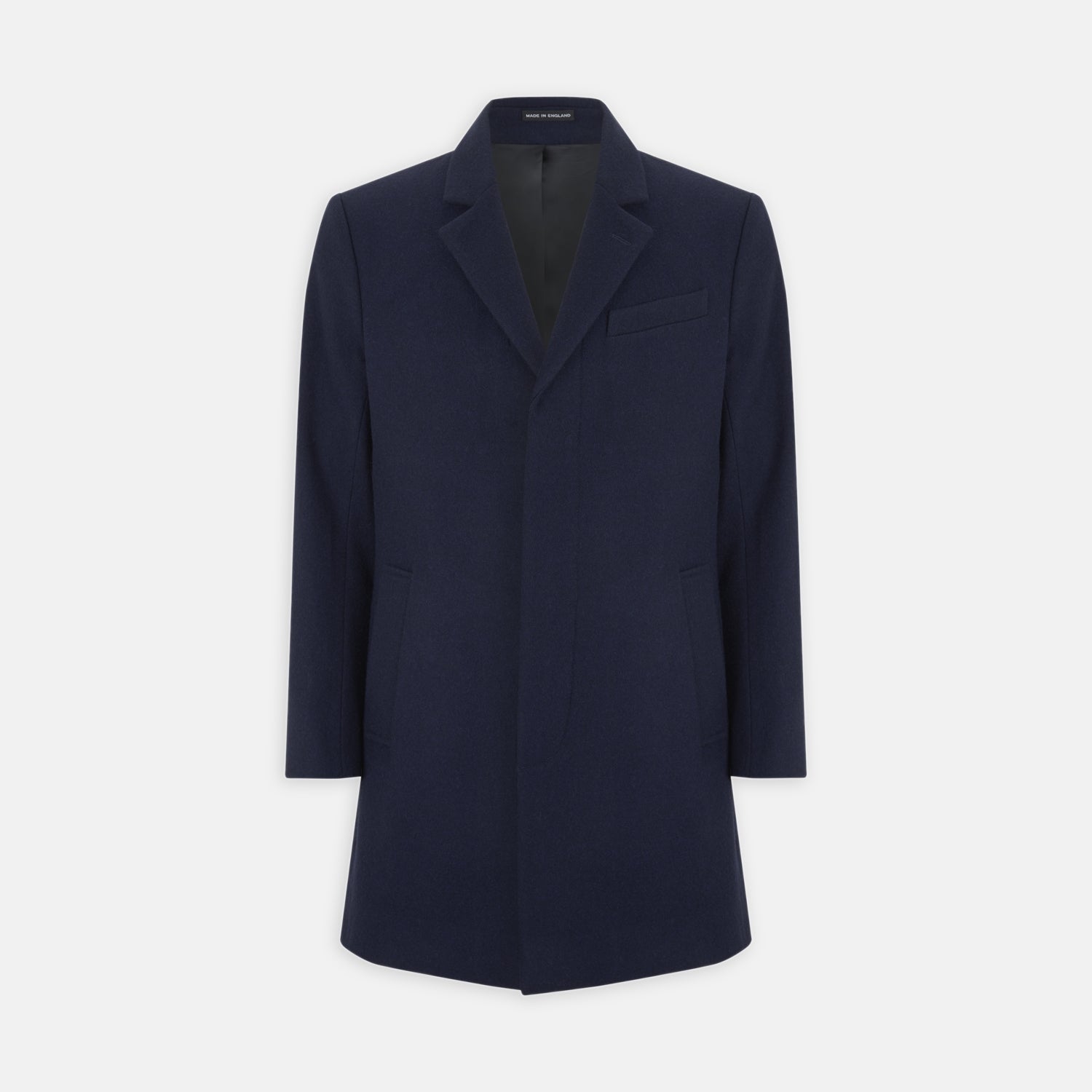 Navy Lambswool Irving Coat