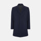 Navy Lambswool Irving Coat