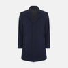 Navy Lambswool Irving Coat