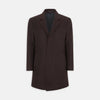 Burgundy Lambswool Irving Coat