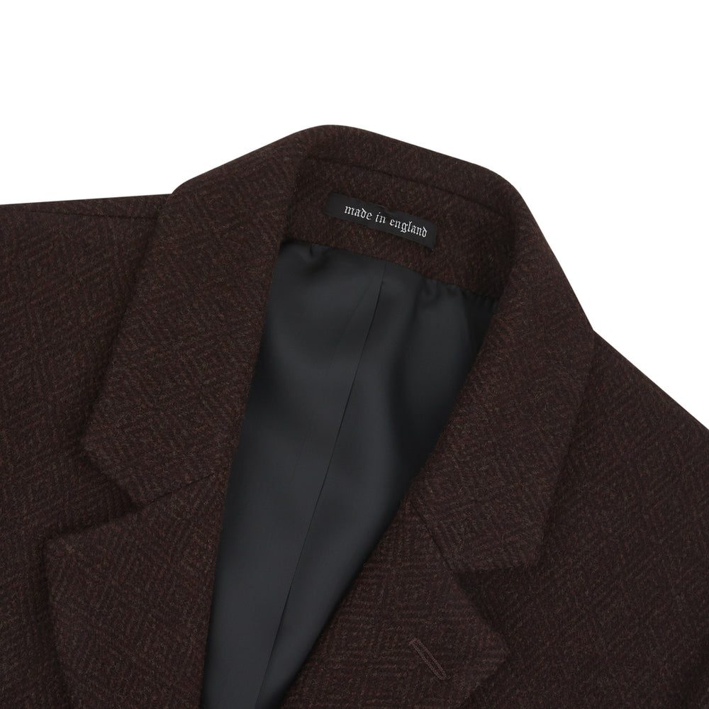 Burgundy Lambswool Irving Coat