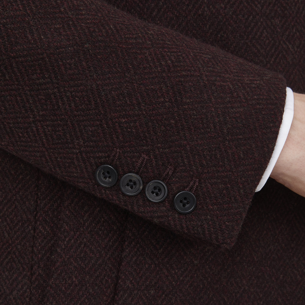 Burgundy Lambswool Irving Coat